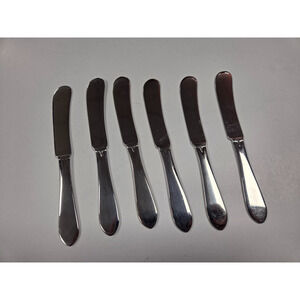 Gorham 18/8 Cheeseball Spreader Mini Knives Lot of 6